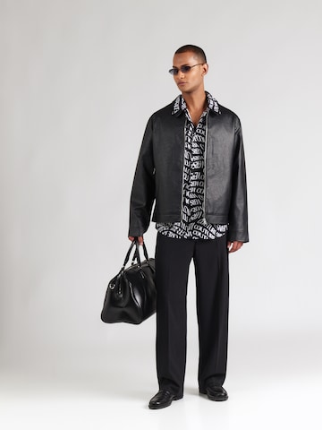 Versace Jeans Couture Comfort fit Button Up Shirt in Black