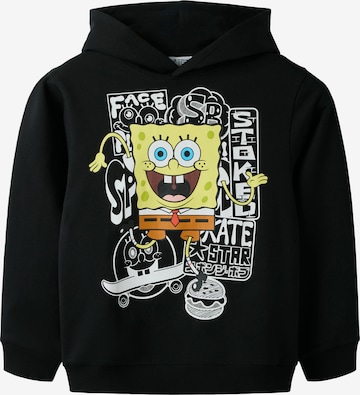 NAME IT Bluza 'NKMSONNE SPONGEB' w kolorze czarny: przód