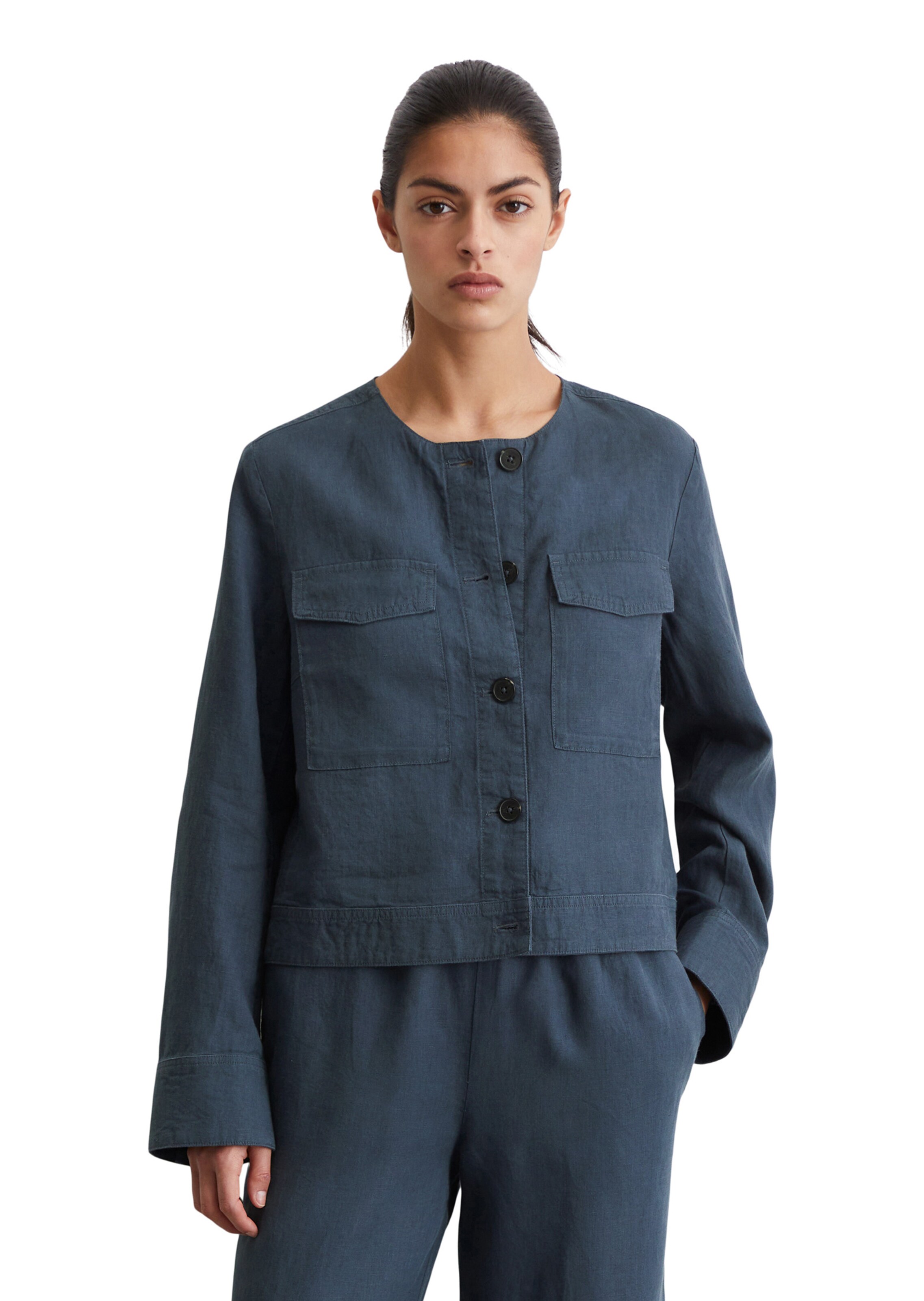 Marc O'Polo Between-Season Jacket in Blue: front