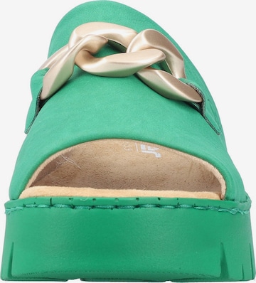 Rieker Mules in Green