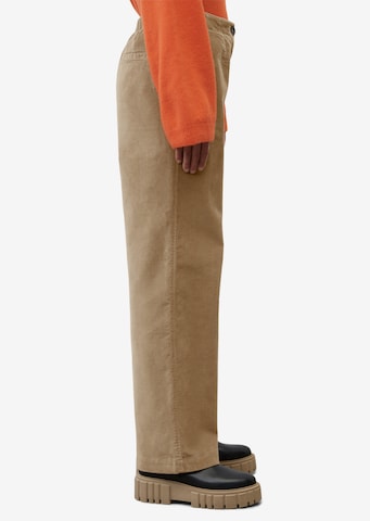 Marc O'Polo Wide Leg Hose in Braun