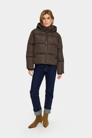 SAINT TROPEZ Winterjacke 'SZFey' in Braun