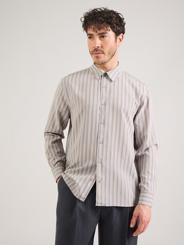 Calvin Klein Regular fit Риза в сиво: отпред