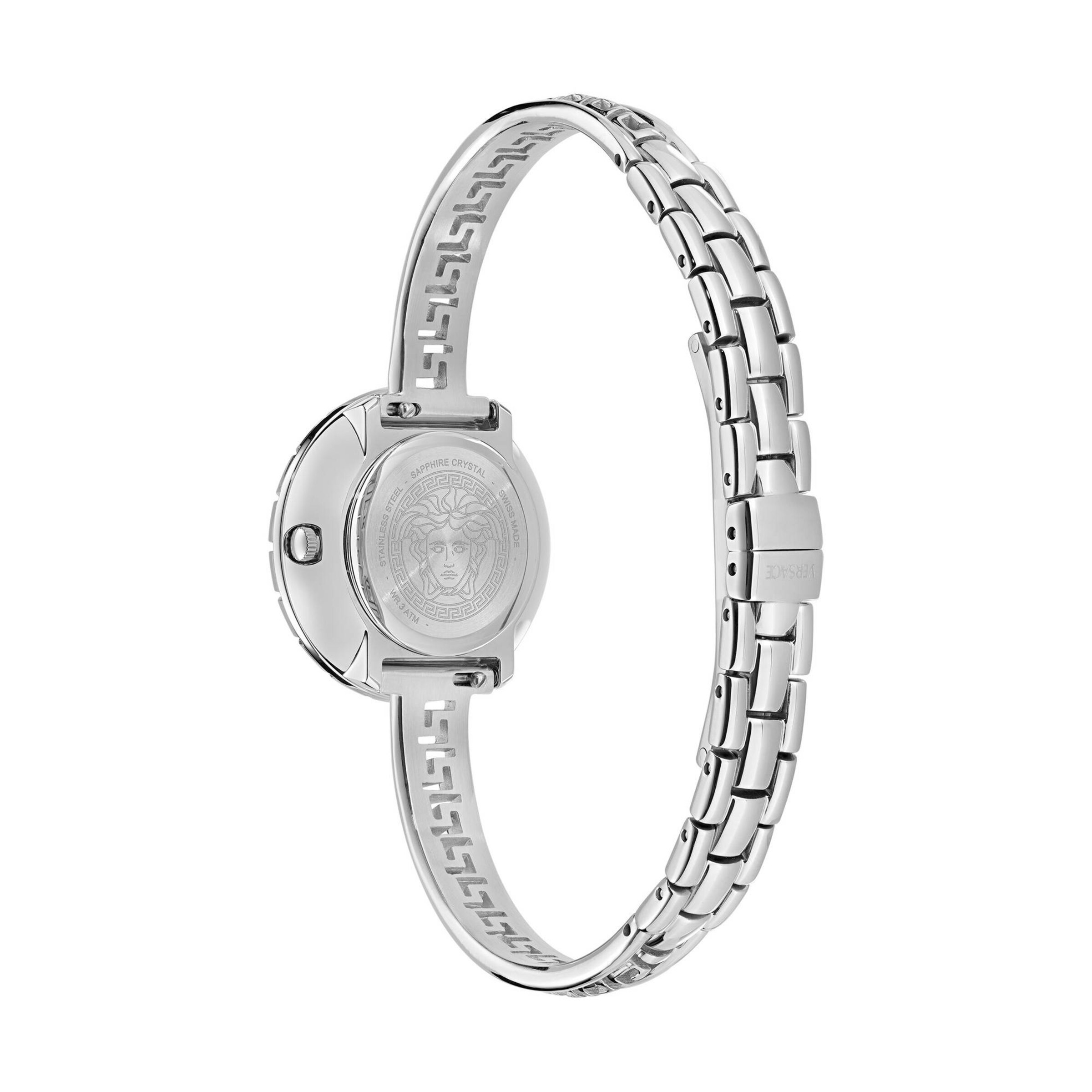 VERSACE Analoog horloge 'La Greca ' in Zilver