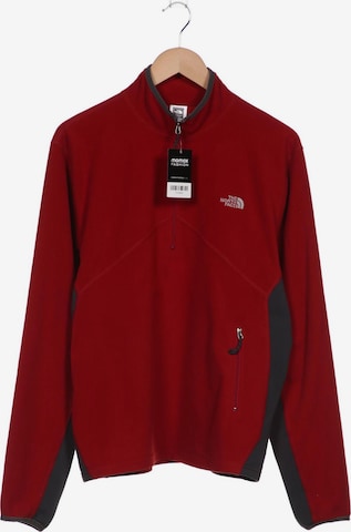 THE NORTH FACE Sweatshirt & Zip-Up Hoodie in L in Red: front