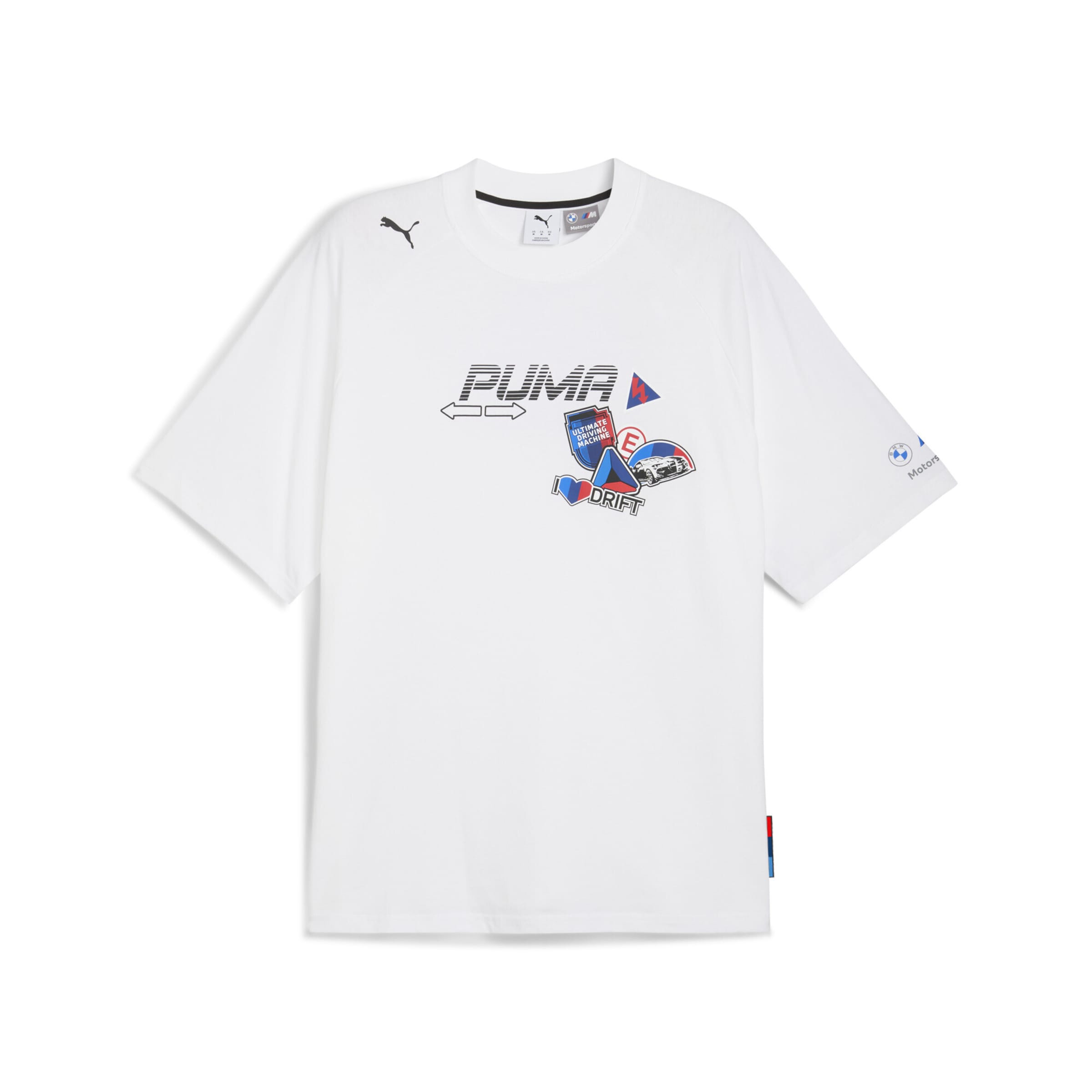 PUMA Performance Shirt 'PUMA x BMW M Motorsport' in White: front