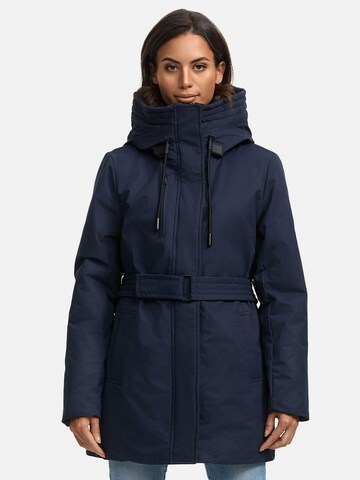 NAVAHOO Winterparka in Blauw: voorkant