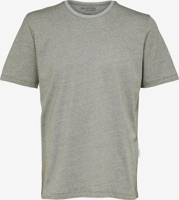 T-Shirt 'Aspen' SELECTED HOMME en vert : devant