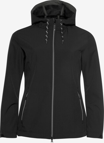 POLARINO Outdoor Jacket in Black: front