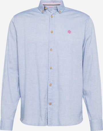 Springfield Regular fit Button Up Shirt in Blue: front