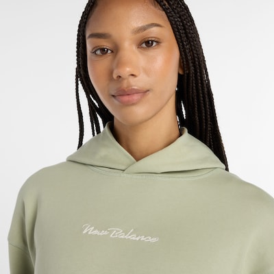 new balance Sweat de sport 'Athletics Script' en menthe, Vue avec produit