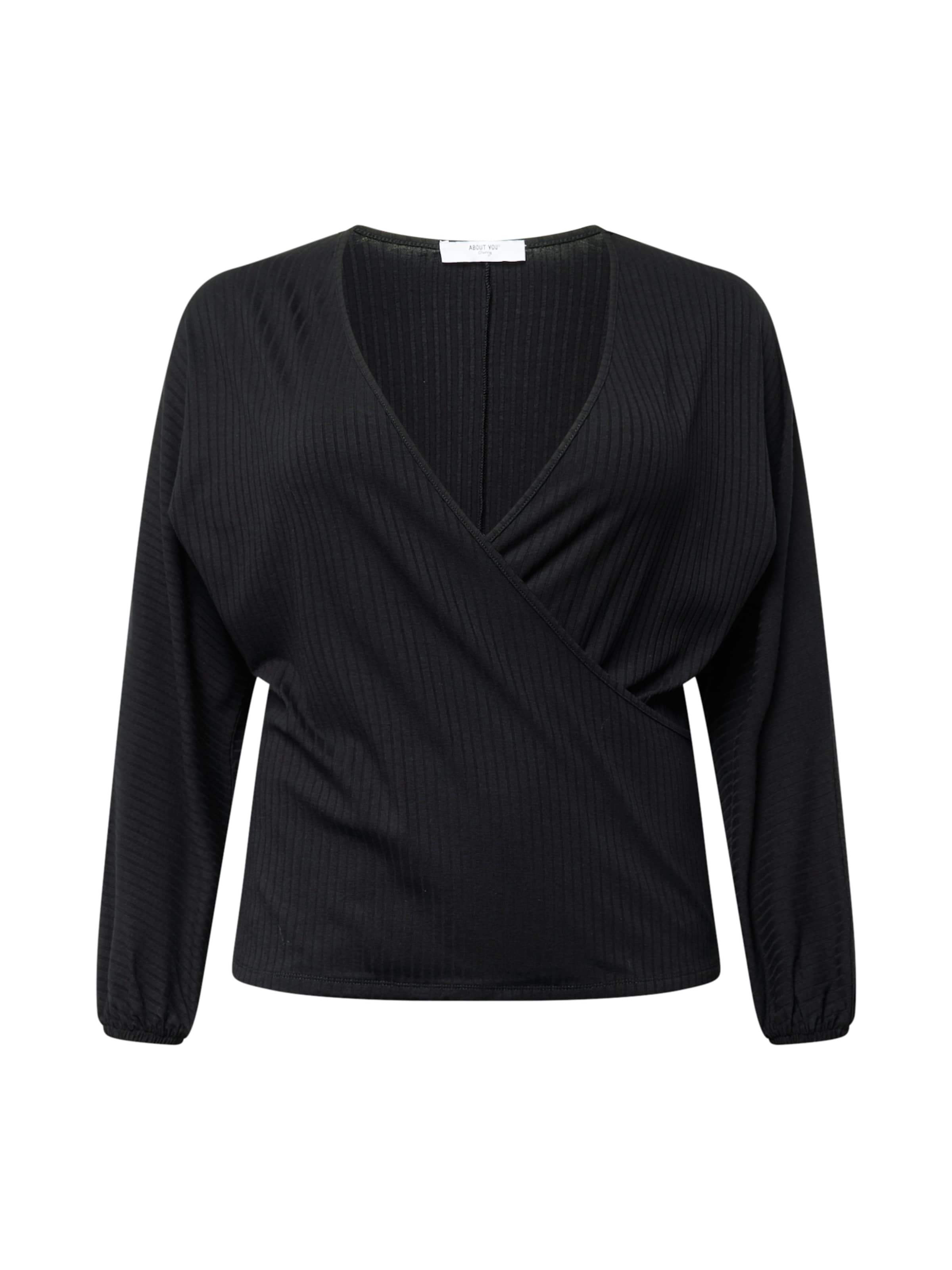 ABOUT YOU Curvy Särk 'Lieven', värv must: eest vaates