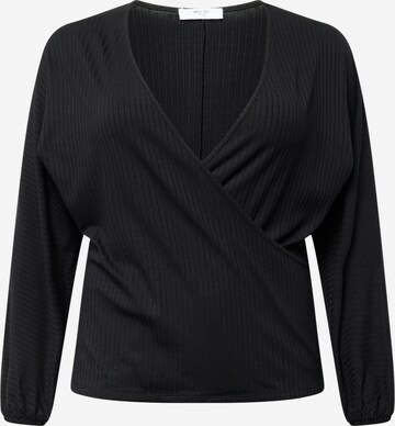 ABOUT YOU Curvy Shirt 'Lieven' in Zwart: voorkant