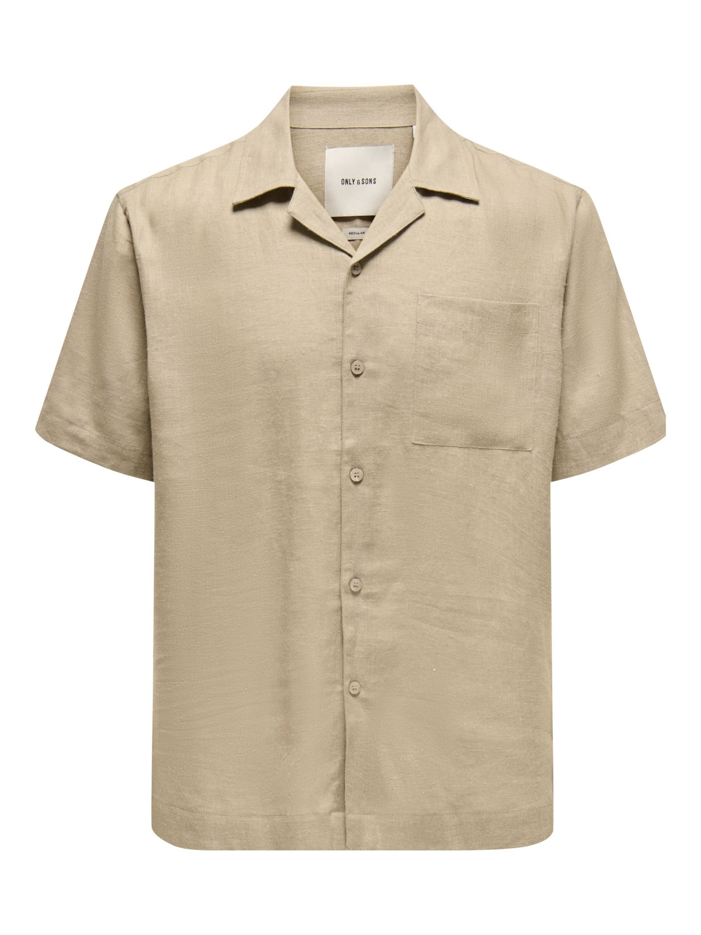 Only & Sons Hemd 'ONSLaurence' in hellbraun, Produktansicht