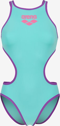 ARENAJednodijelni kupaći kostim 'One Biglogo' - ljubičasta boja: prednji dio