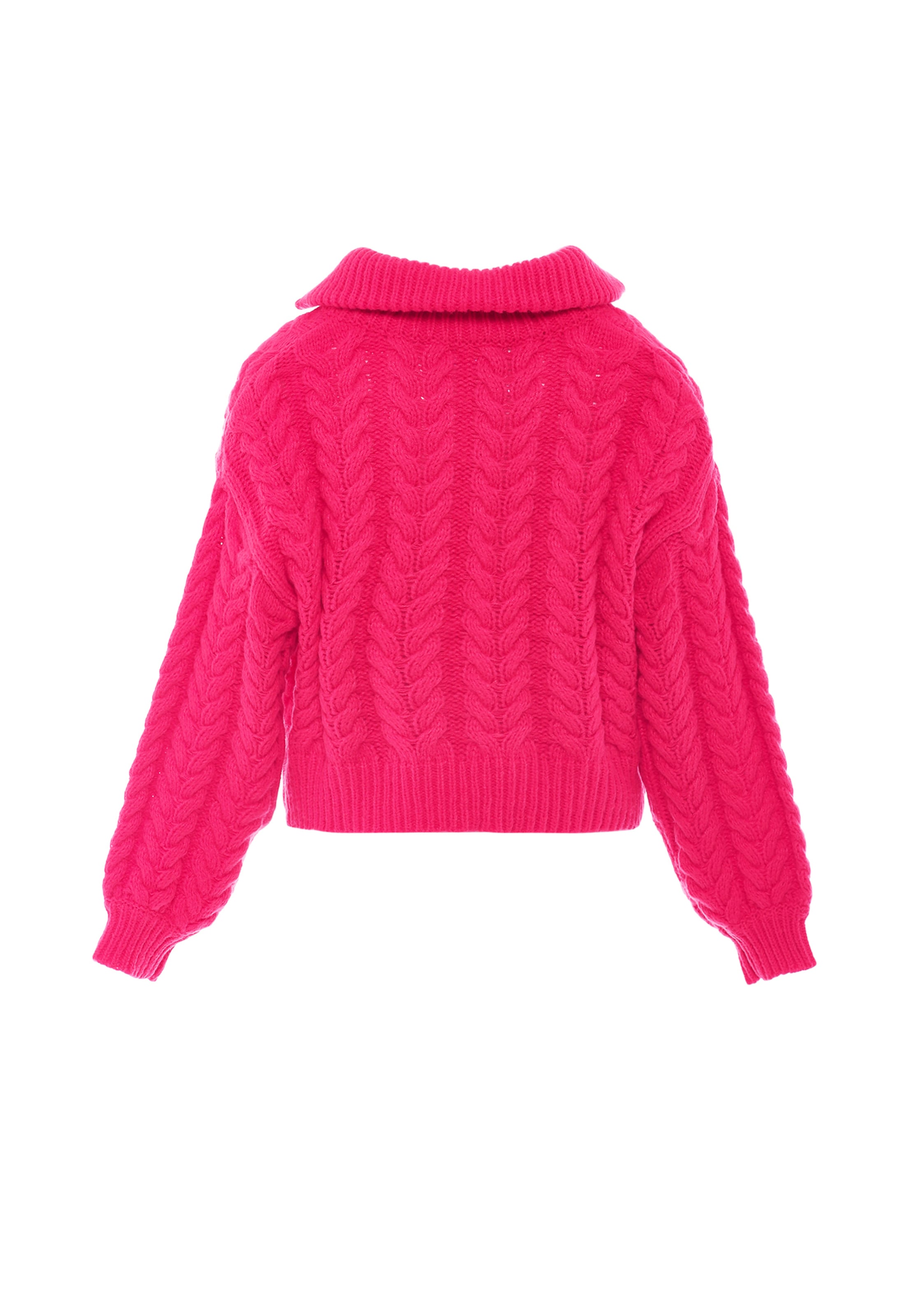 MYMO Pletena jopa | roza barva