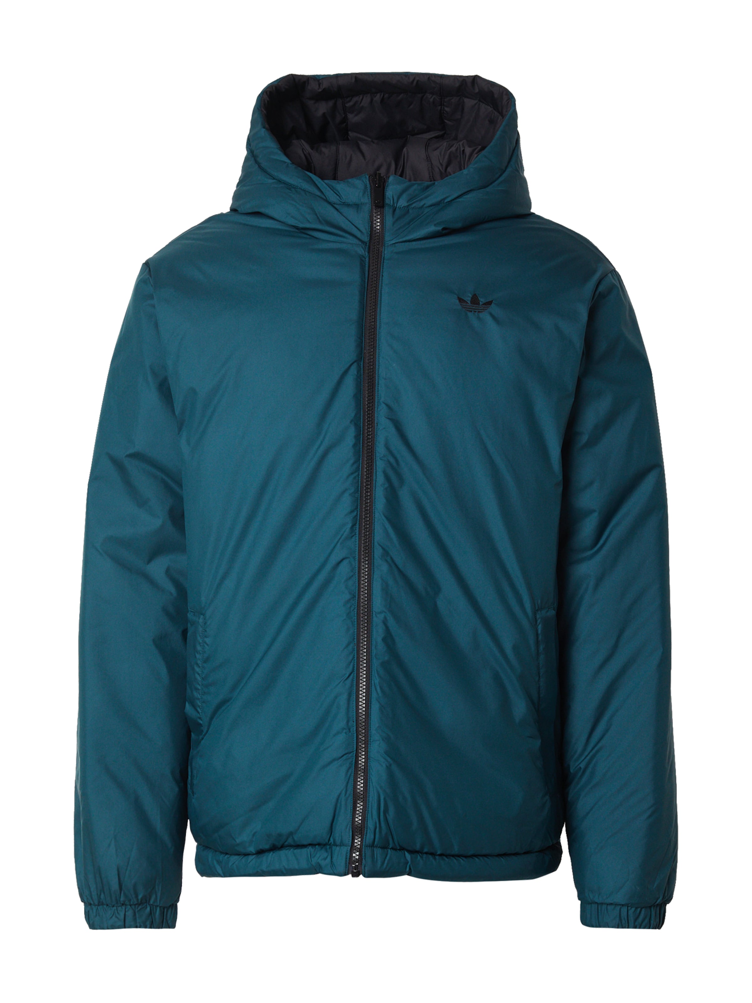 ADIDAS ORIGINALS Prijelazna jakna 'Adicolor' u petrol / crna, Pregled proizvoda