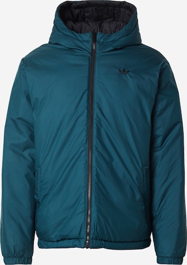 ADIDAS ORIGINALS Prijelazna jakna 'Adicolor' u petrol / crna, Pregled proizvoda