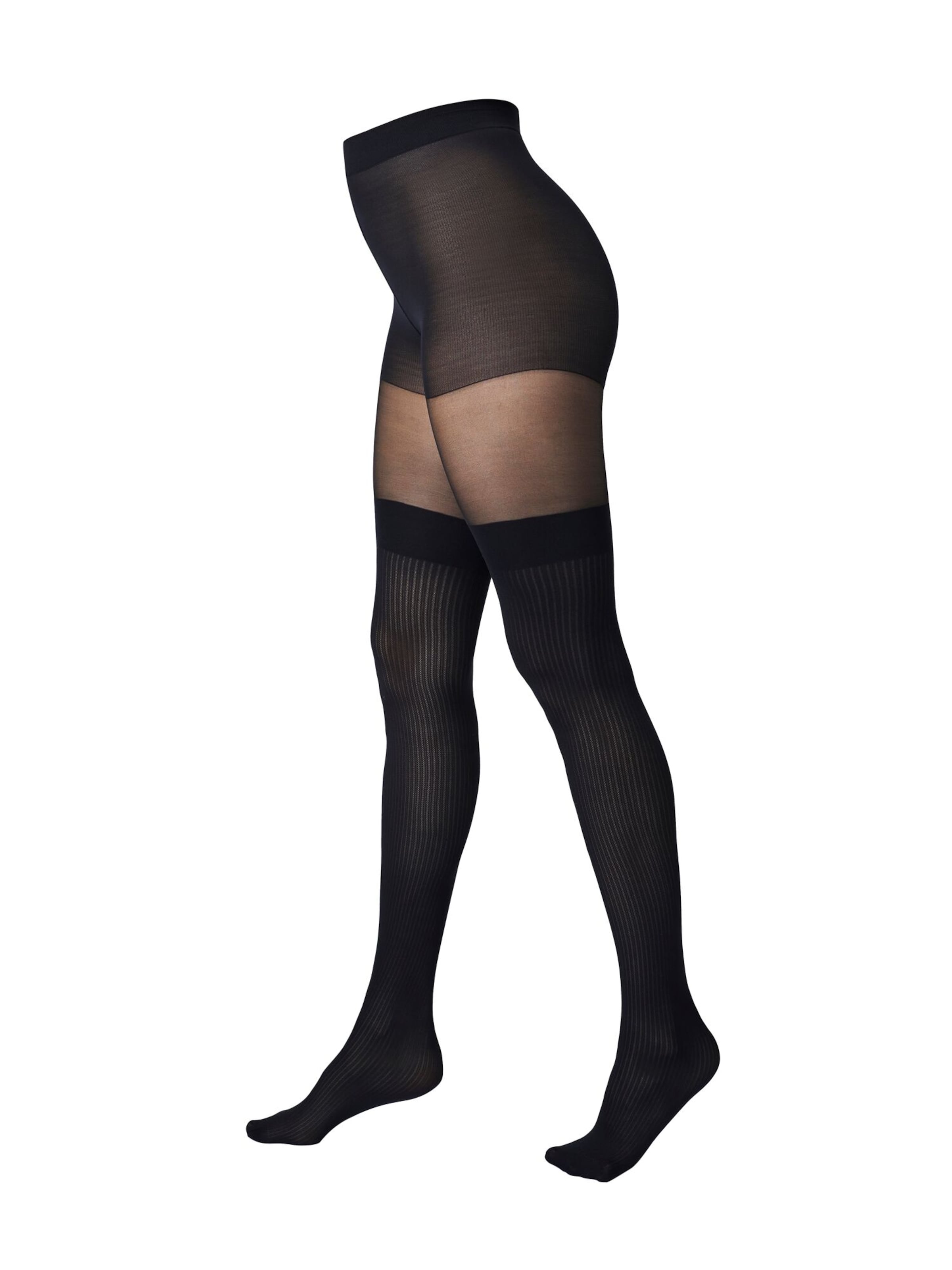 camano Fijne panty in Zwart: voorkant