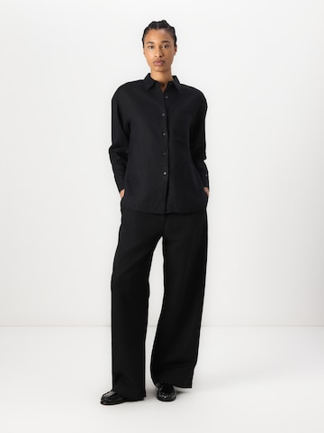 TOMMY HILFIGER Regular Bandplooibroek in Zwart