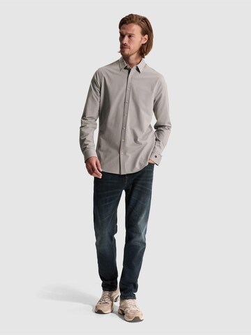 CAST IRON Slim fit Skjorta 'Twill jersey shirt' i grå