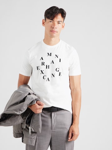 ARMANI EXCHANGE Póló - fehér: elől