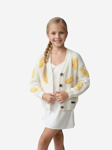 Cardigan Hilal Akinci Kids en mélange de couleurs : devant