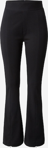 QS Flared Pants in Black: front
