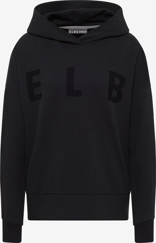 Elbsand Sweatshirt 'Jorund' in Black: front
