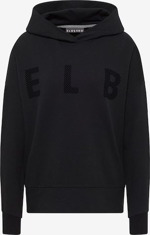 Elbsand Sweatshirt 'Jorund' in Black: front
