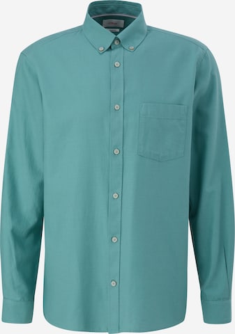 s.Oliver Regular Fit Skjorte i grønn: forside