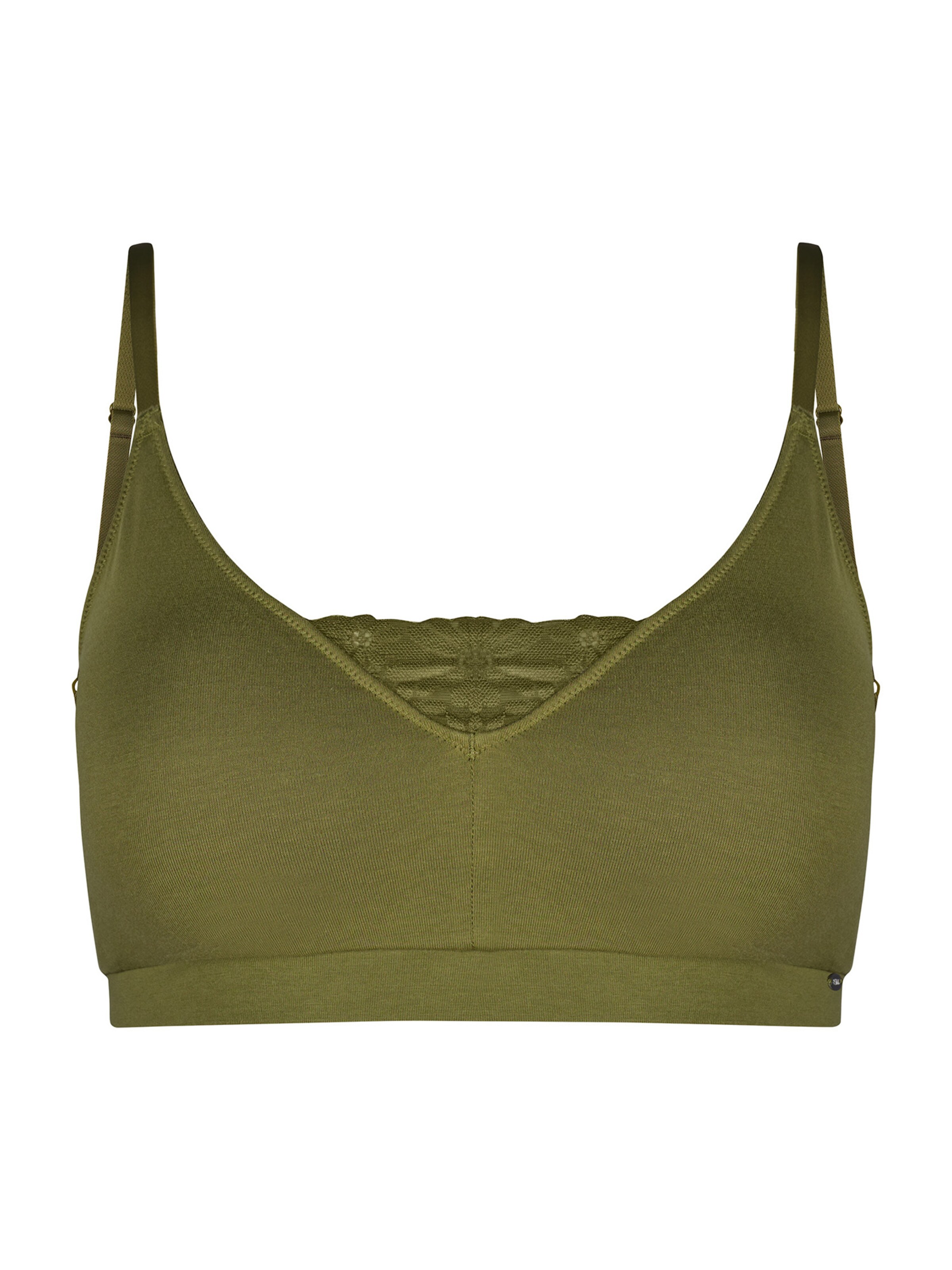 Skiny Bustier BH i grøn: forside