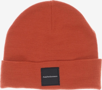 PEAK PERFORMANCE Hut oder Mütze One Size in Orange: predná strana