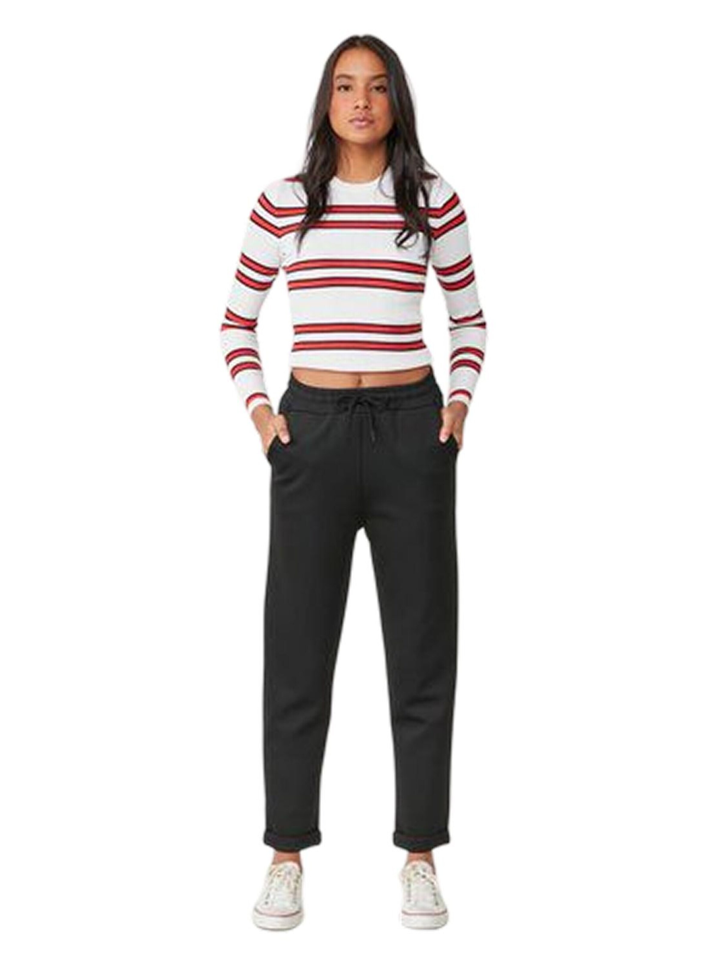 C&City Broek in Zwart: voorkant