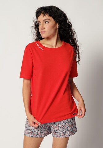 Skiny - Calções de pijama em vermelho: frente