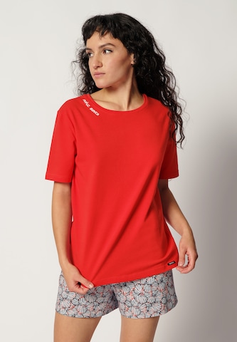 Shorty di Skiny in rosso: frontale