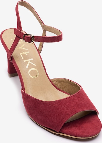 RYŁKOSandale - crvena boja: prednji dio
