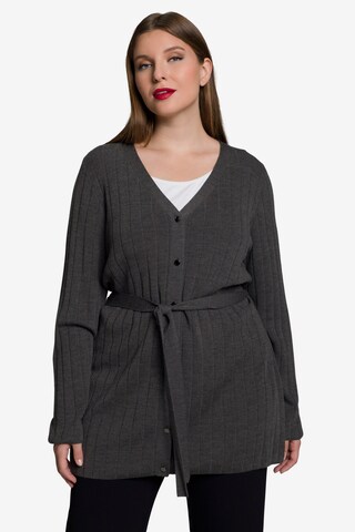 Cardigan Ulla Popken en gris : devant