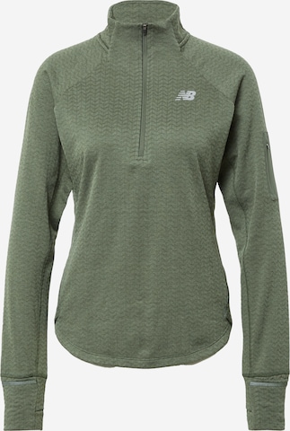 new balance Athletic Sweater in Green: front
