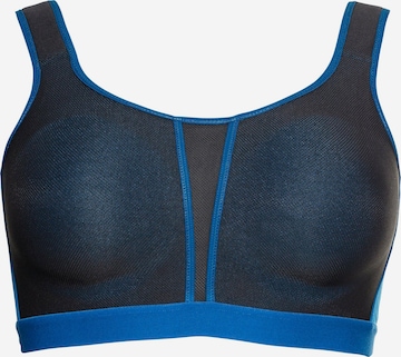 SHEEGO High Support Sports Bra in Blue: front