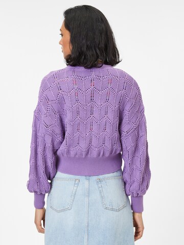 Oasis Knit cardigan in Purple