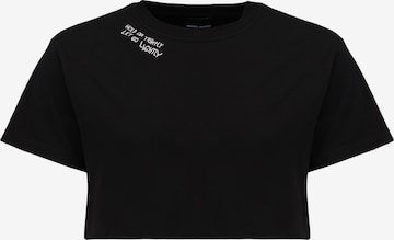 Magdeburg Los Angeles Skjorte 'LET GO LIGHTLY' i svart: forside
