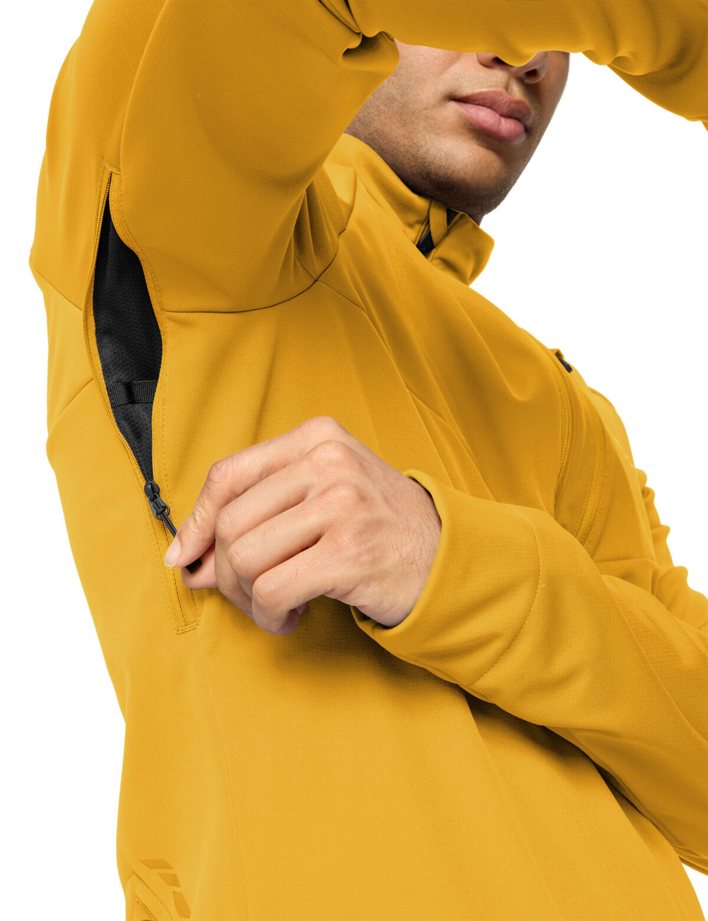 VAUDE Sports jacket 'Posta VII' in Yellow