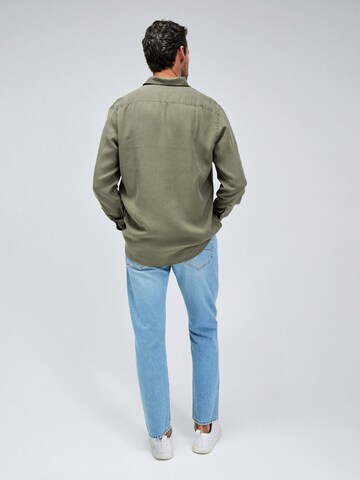 Salsa Jeans Regular fit Overhemd in Groen