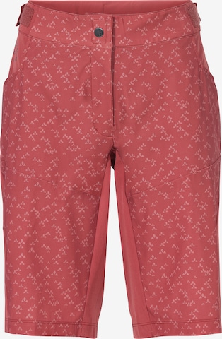 VAUDE Outdoorbroek 'Ledro' in Rood: voorkant