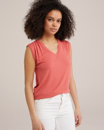 WE Fashion Top in Roze: voorkant