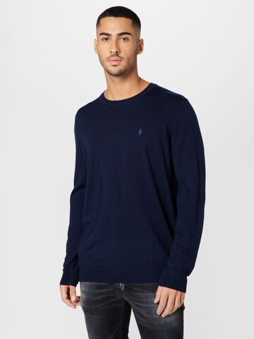 Polo Ralph Lauren Big & Tall Trui in Blauw: voorkant