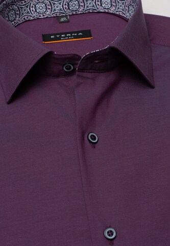 ETERNA Slim fit Business Shirt in Purple