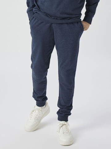 TWO SOON Tapered Bukser i blå: forside