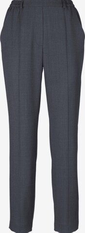 Goldner Pleated Pants 'Martha' in Grey: front